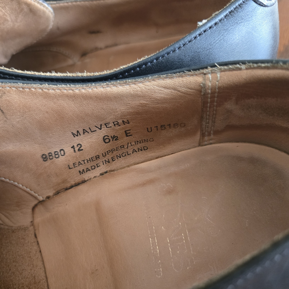 CROCKETT & JONES "Malvern" Black Monk Strap Shoes UK 6.5 US 7.5 E - Picture 7 of 11